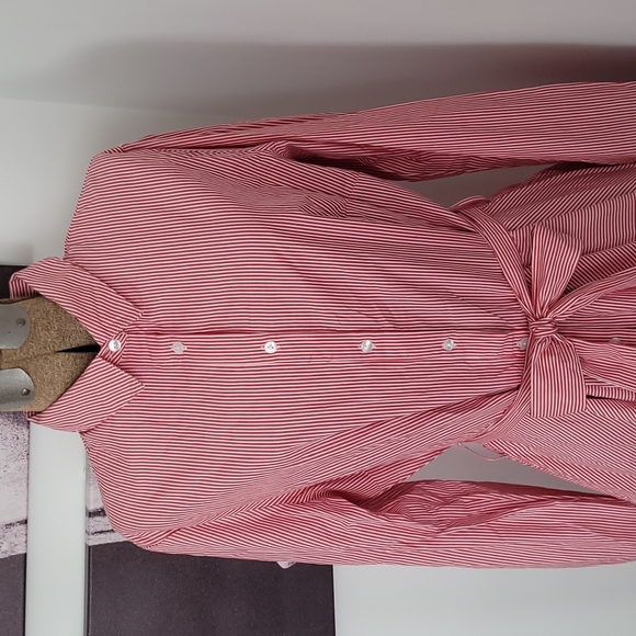 Tread Story Asymmetrical Shirt Dress (BRAN-NEW) - Picture 2 of 12